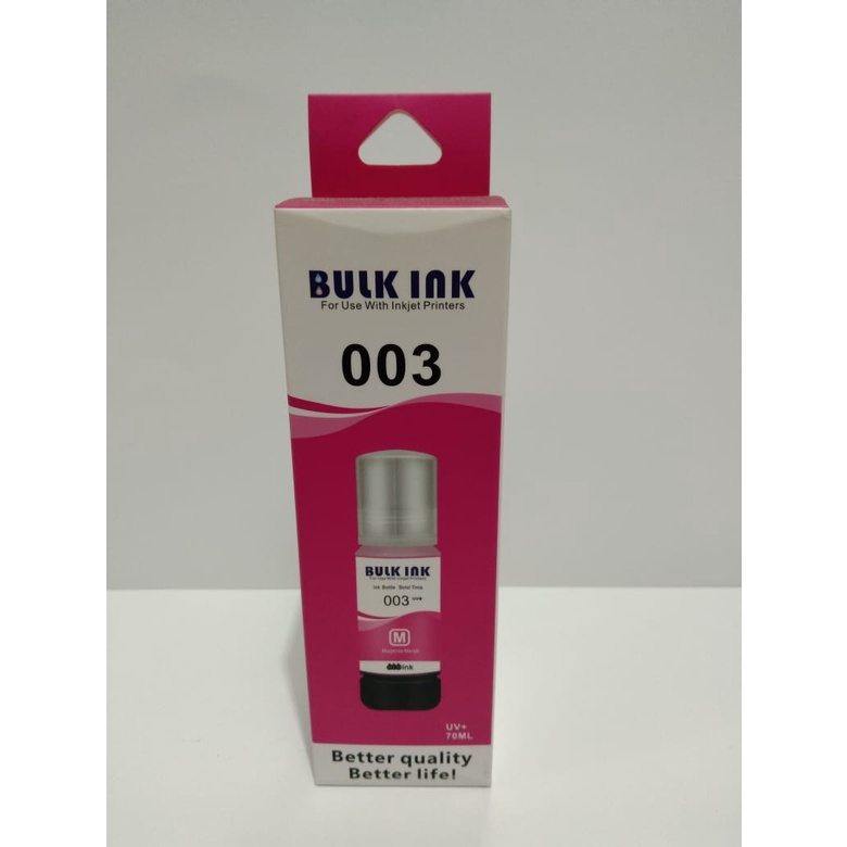 Tinta Bulk ink 003 Untuk Printer L1110 L3110 L3116 L3150 L3156 L5190 ISI 80ML