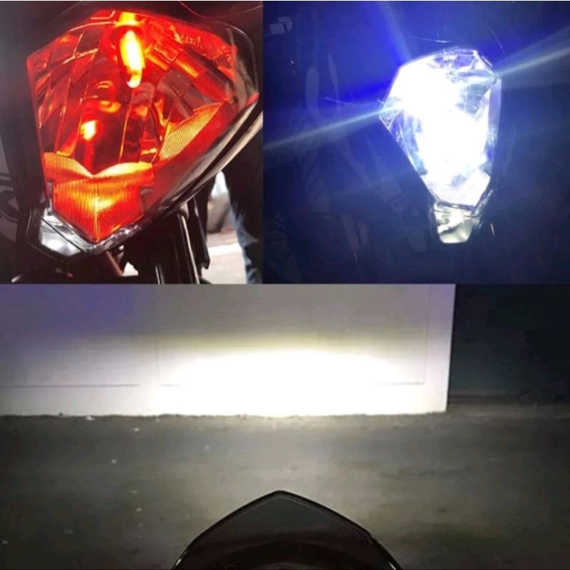 [RECOMMENDED] LAMPU LED MOTOR RTD 40 watt M02K 100% ORIGINAL GARANSI AC DC + DRL KIPAS / BOHLAM LAMPU DEPAN UTAMA LED RTD RAYTON ASLI ORI 2 sisi 4 mata titik h4 h6 M02K blue red mio vario beat scoopy nmax vixion cb cbr pcx ninja 150 bebek