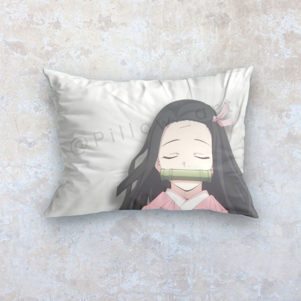 Pillowart - Bantal Halu Custom / Bantal Foto Wibu / Anime / Kpop Ukuran 60 x 40 cm - ART014