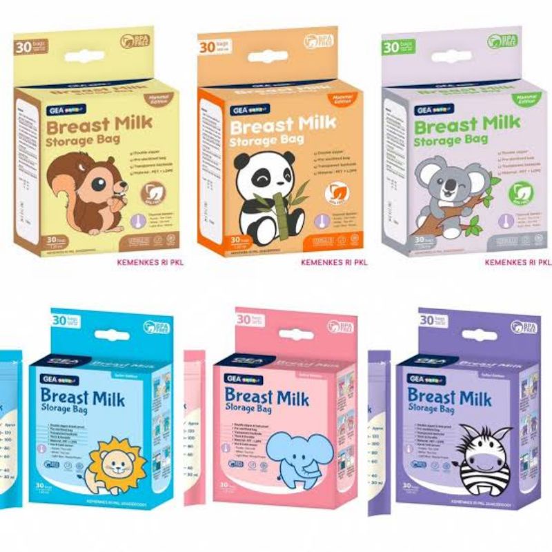 Kantong Asi Gea / Breast Milk Storage Bag / Kantong Asi GEA Baby / Kantong Asi Motif / Kantong Asi Murah