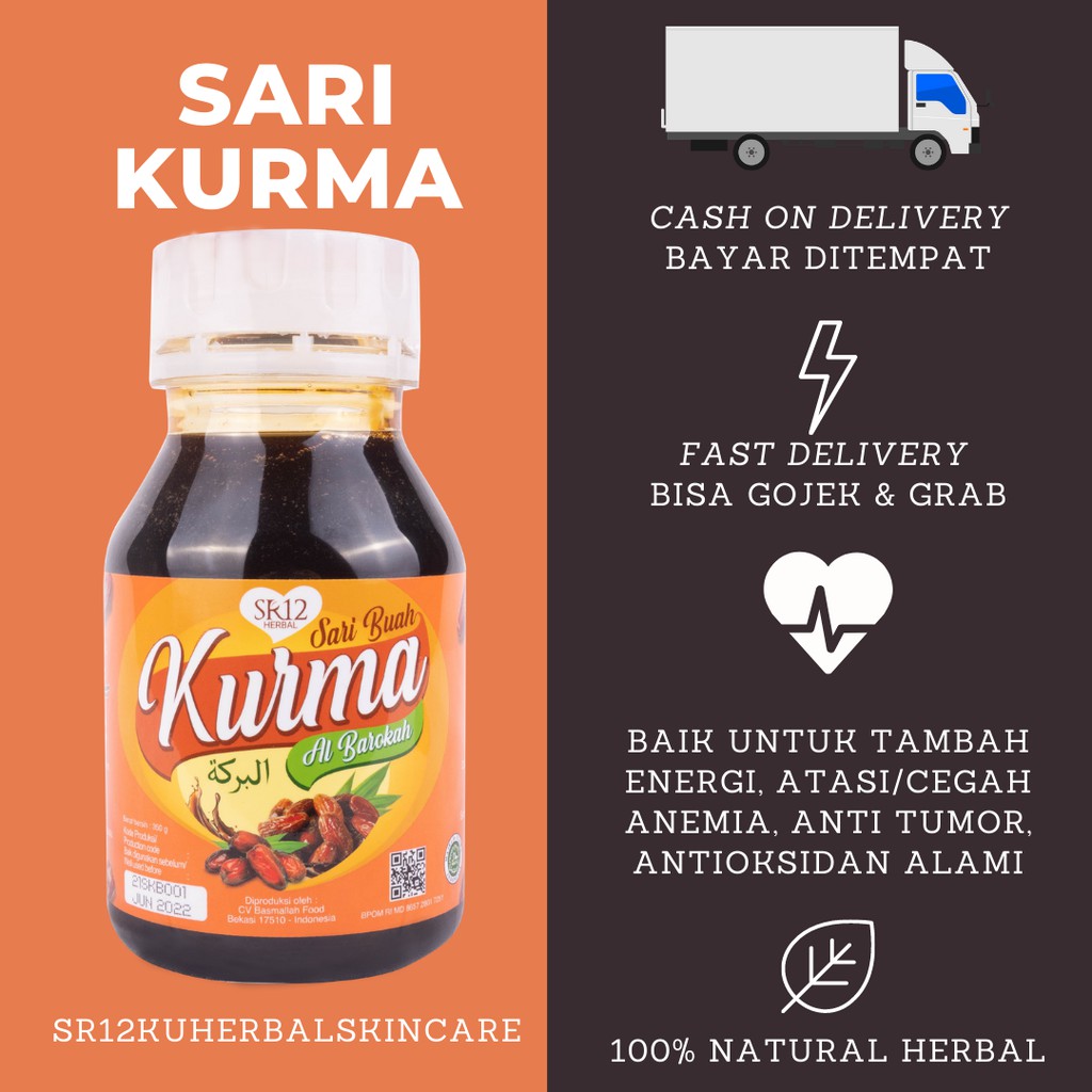 sr12ku SARI BUAH KURMA SR12 ORI / SARI KURMA ASLI / MENINGKATKAN