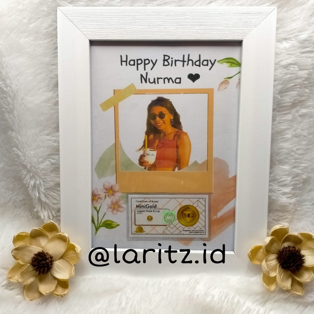 

Frame Gift Series Custome (Wedding,Birthday, Graduation) + MG 0.1gr + Extra Buble