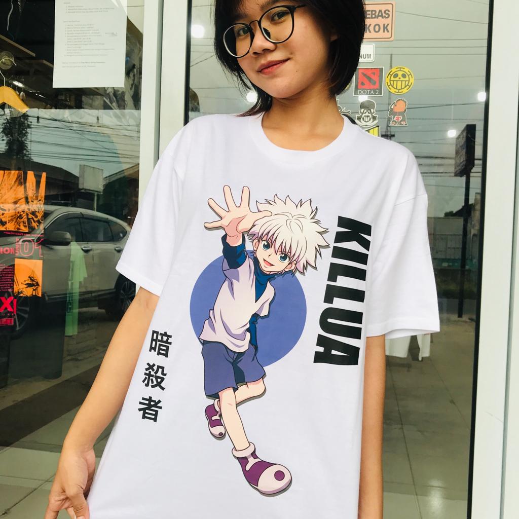 Tshirt Killua Kanji Anime Manga Hunter X Hunter Unisex