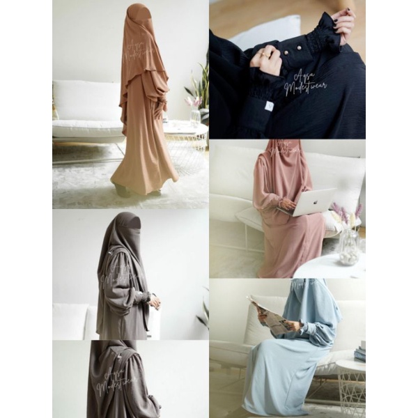 Cantik abaya aqsamodestwear READY