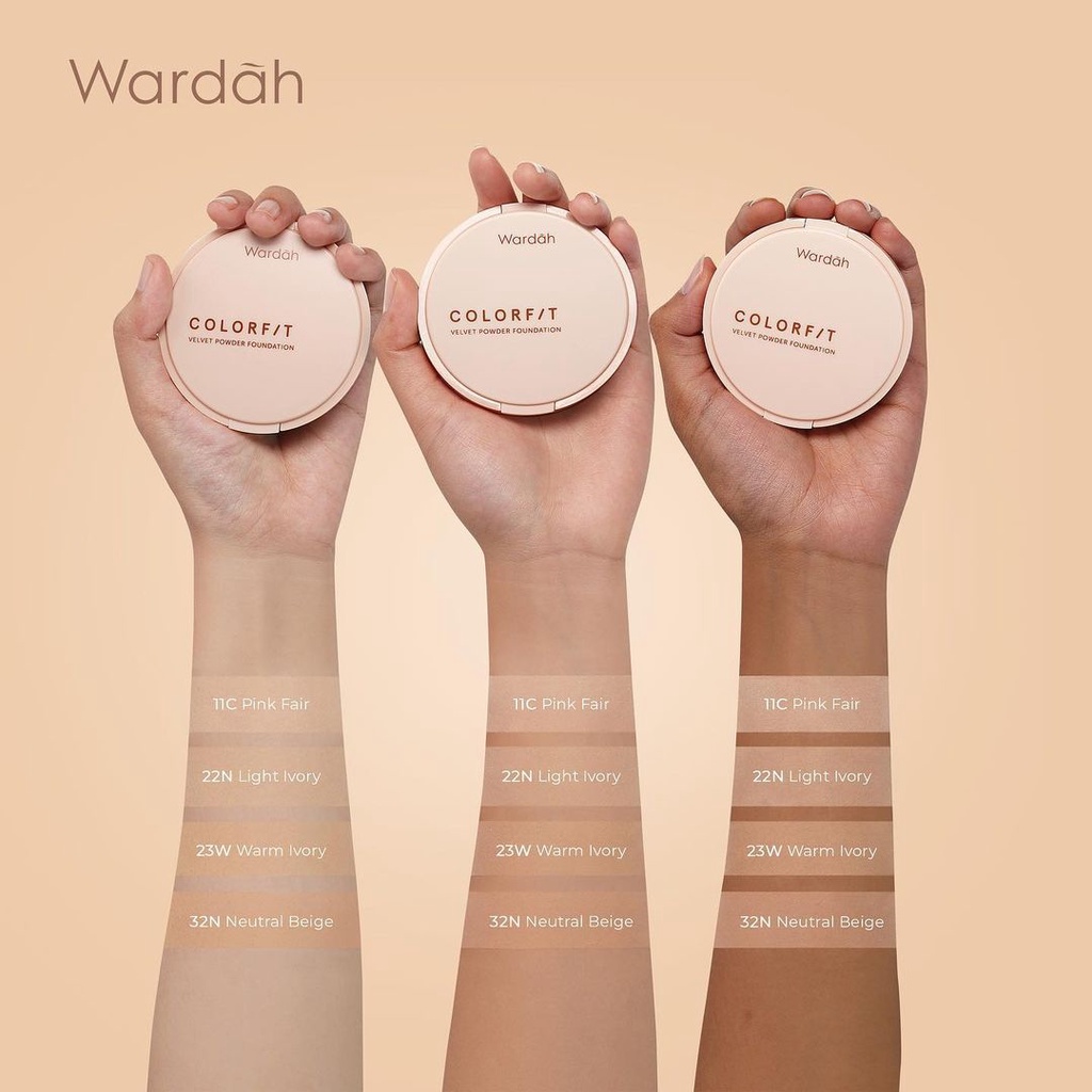 Wardah Colorfit Velvet Powder Foundation