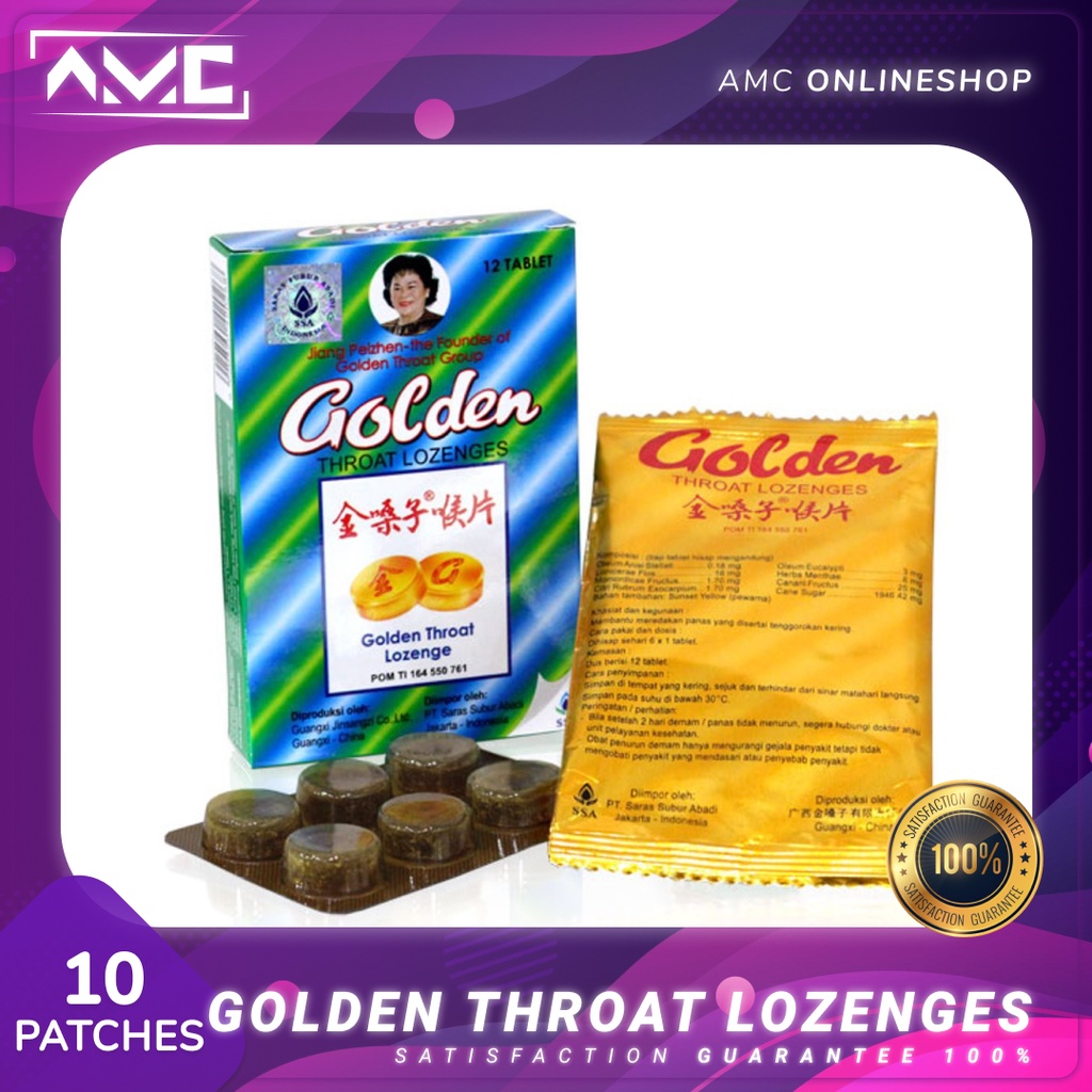 

Golden Throat Lozenges 12s