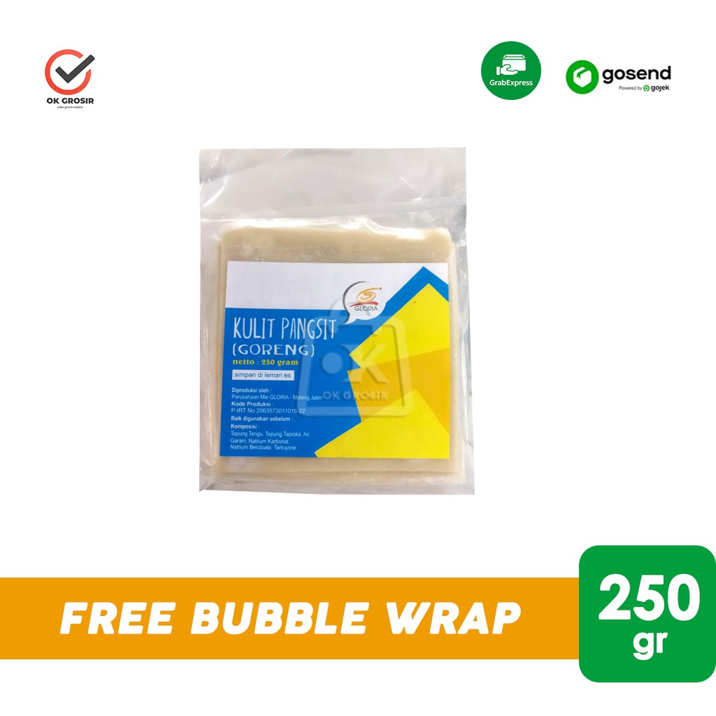 

Kulit Pangsit GLORIA 250gr (KHUSUS INSTANT)