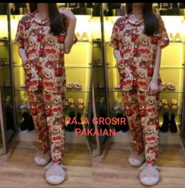 BAJU TIDUR PIYAMA DEWASA MOTIF KARAKTER