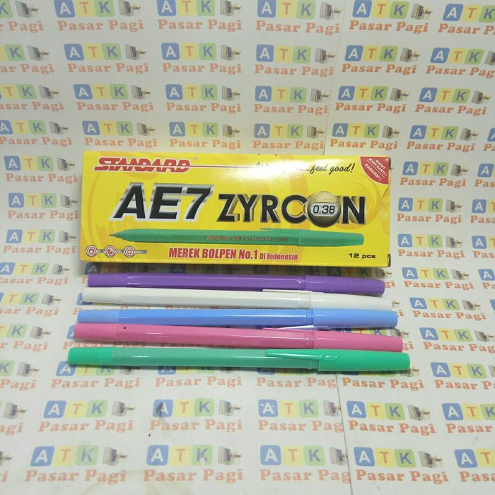 

Kusus Hari Ini Pena Pulpen Standard Zyron 0.38 Hitam Dan Biru Tinta Hemat