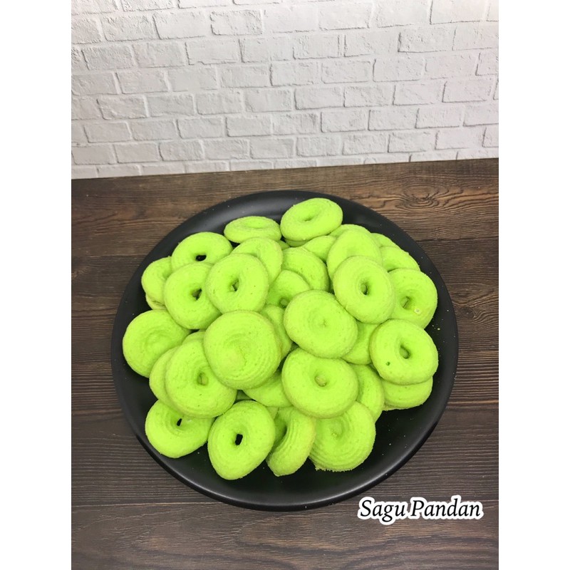 KUE SAGU PANDAN 250 GRAM | KUE SEMPRIT PANDAN TERMURAH | KUE HARI RAYA SNACKY MEDAN
