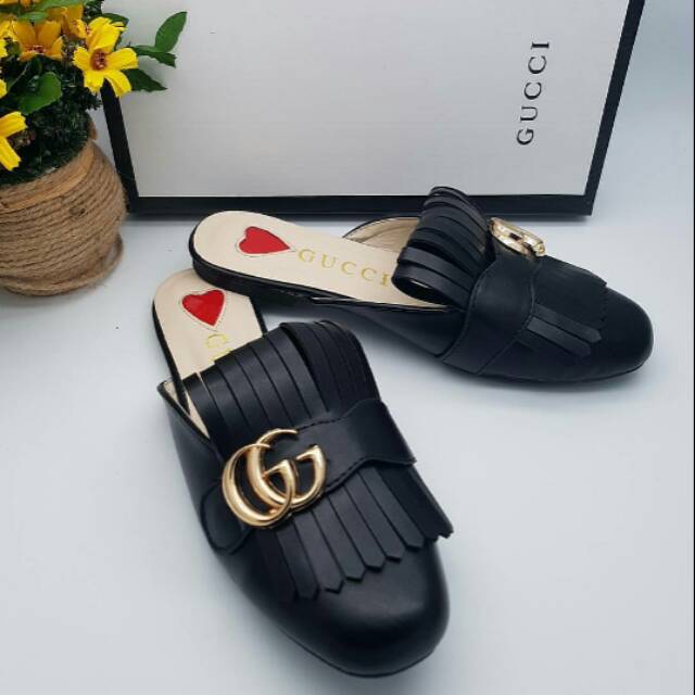 SEPATU SELOP WANITA GUCCI LOAFER/ FLATSHOES IMPORT