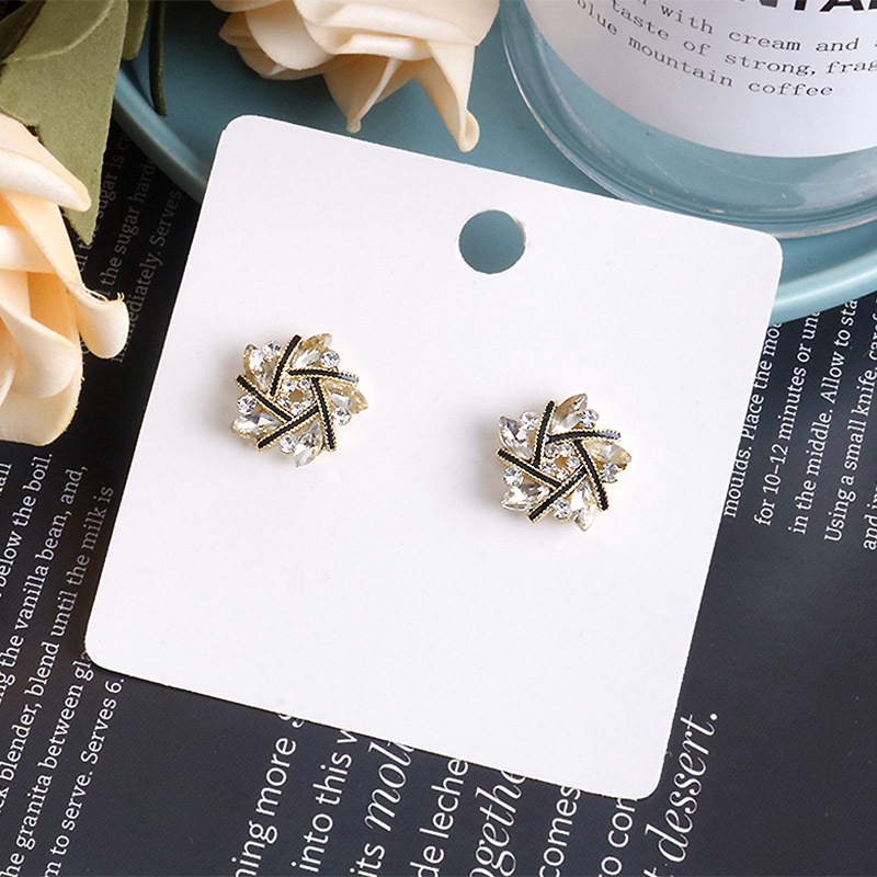 Anting Tusuk Gantung Sterling Silver 925 Desain Geometri Silang Gaya Korea Retro Untuk Wanita 2020