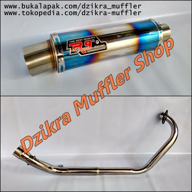 Knalpot racing R9 mugello for CBR250R - Ninja RR Mono - Pulsar 200NS