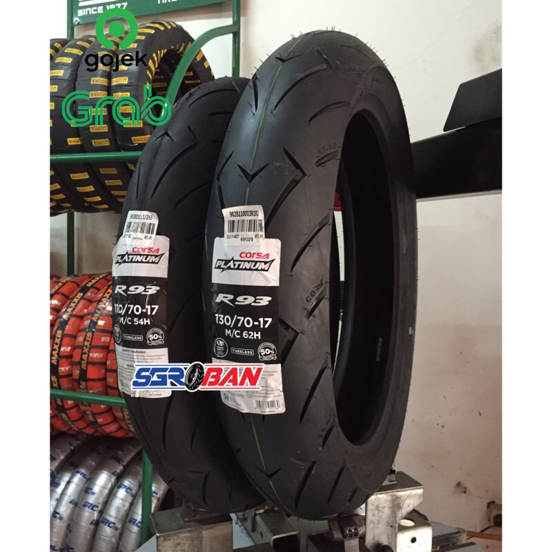 PAKET BAN CORSA R93 110/70-17 130/70-17 TUBELESS CORSA RACING VIXION BYSON CB150R MURAH