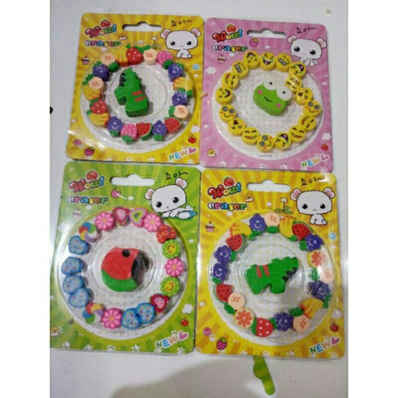 

PENGHAPUS LINGKAR KARAKTER LUCU Isi 20 Pcs