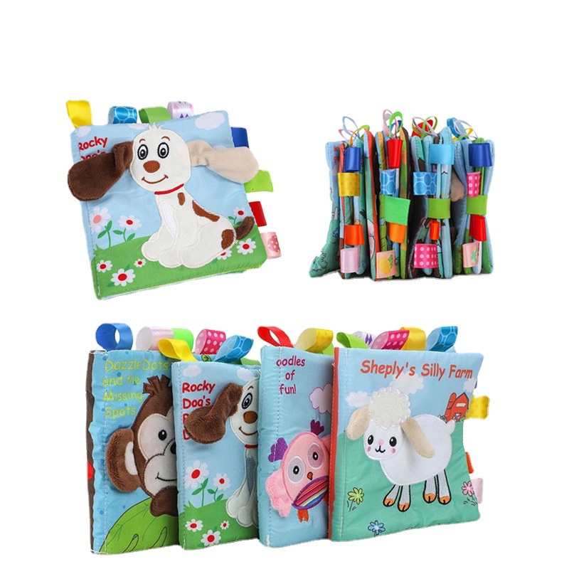 Buku Kain Bayi / Buku Bantal / Soft Book / Cloth Book Animal Story