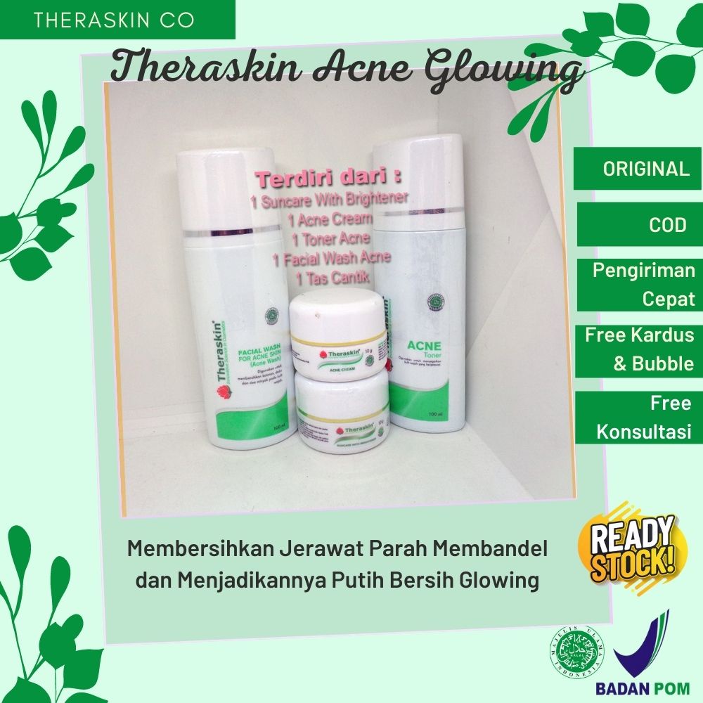 Theraskin Paket Acne / Krim Theraskin Original BPOM paket Acne / Paket Theraskin Acne / Paket Terask