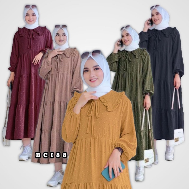 Gamis Batik Wanita Gamis Busui Sleting Depan Gamis Batik Syar’i