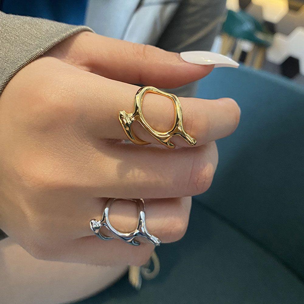 Lily Ring Trend Hollow Cabang Bukaan