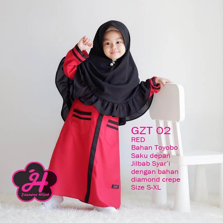 Gamis Anak Set Khimar by Zea (GZT 02)