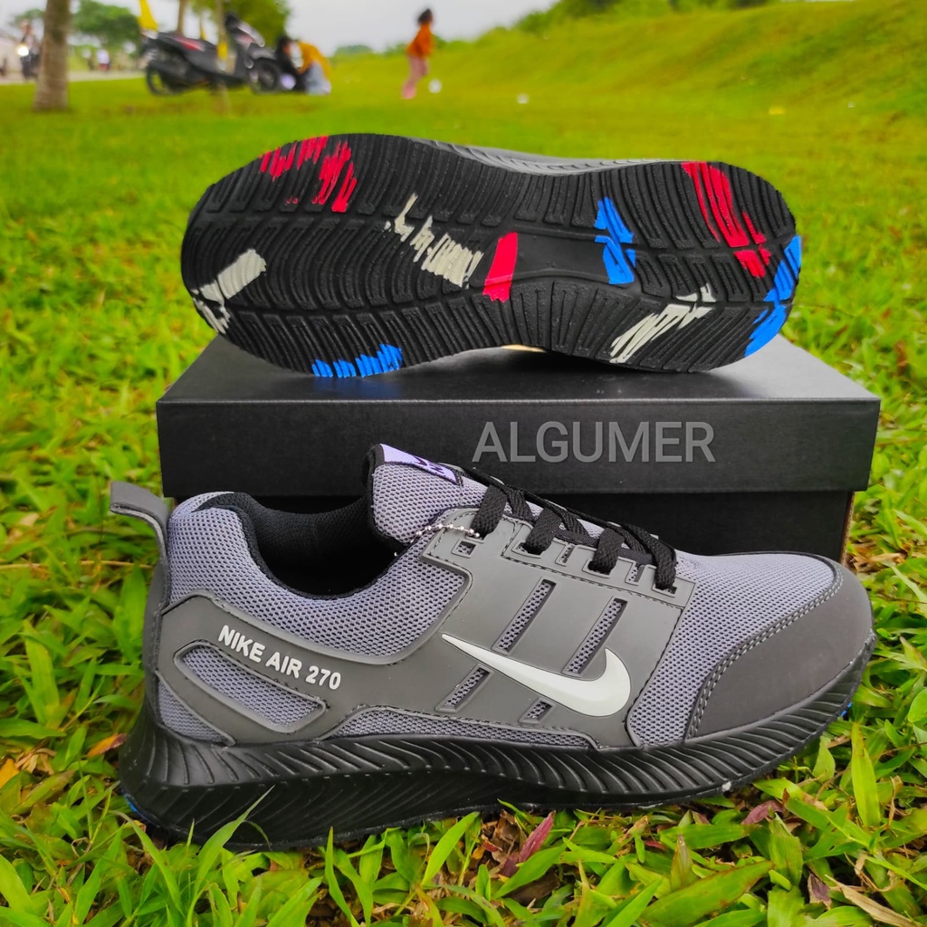 SEPATU PRIA DAN WANITA NIK AIR270 GREY WHITE  ,SEPATU SANTAI COUPLE , SEPATU OLAHRAGA , SEPATU KERJA, SEPATU SEKOLAH , SEPATU HITAM , SEPATU NAVY , SEPATU FULL BLACK , SEPATU LARI , SEPATU SENAM , SEPATU GOES , SEPATU GYM , SNEAKERS PRIA DAN WANITA