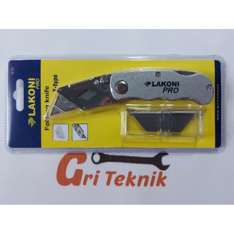 PISAU CUTTER GYPSUM LAKONI PRO 101011 / PISAU CUTTER LIPAT / FOLDING KNIFE LAKONI PRO 101011