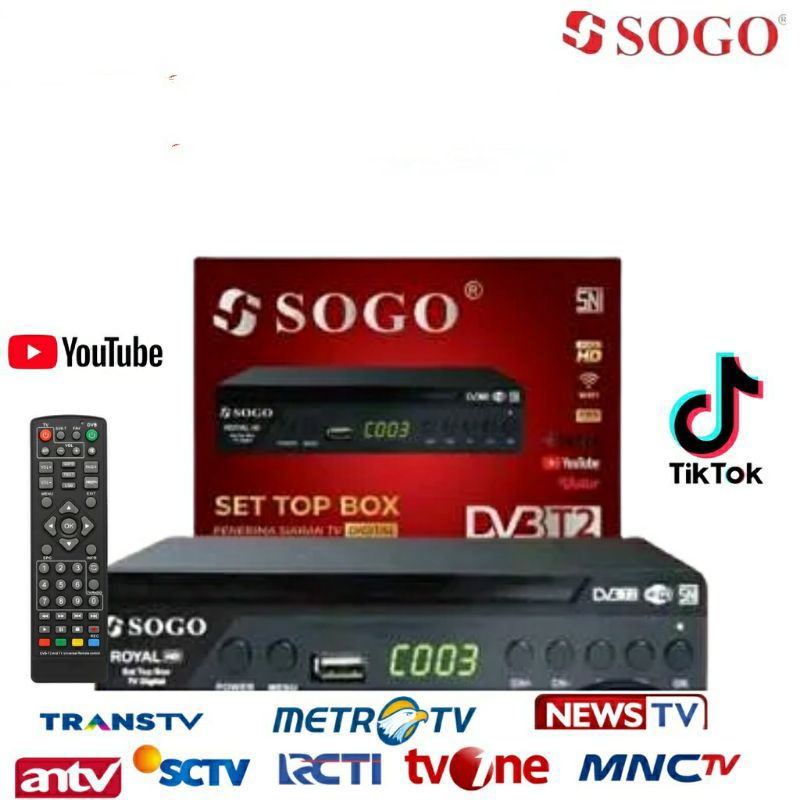 Set Top Box Luby DVB-T2-01 STB Receiver TV Digital Penerima Siaran TV