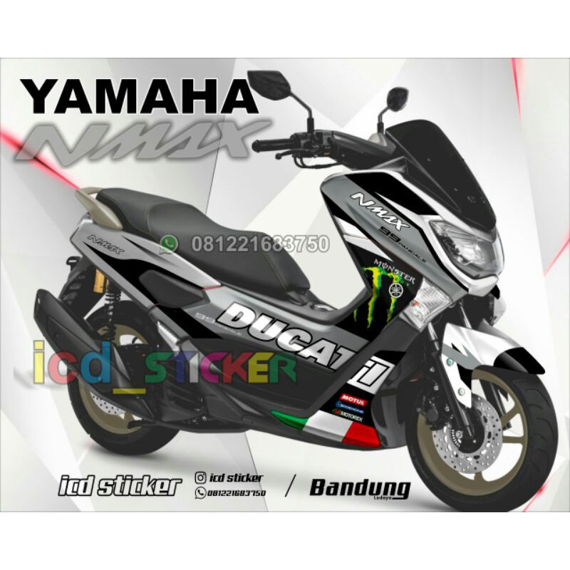 stiker decal nmax setiker full body motor motif Ducati