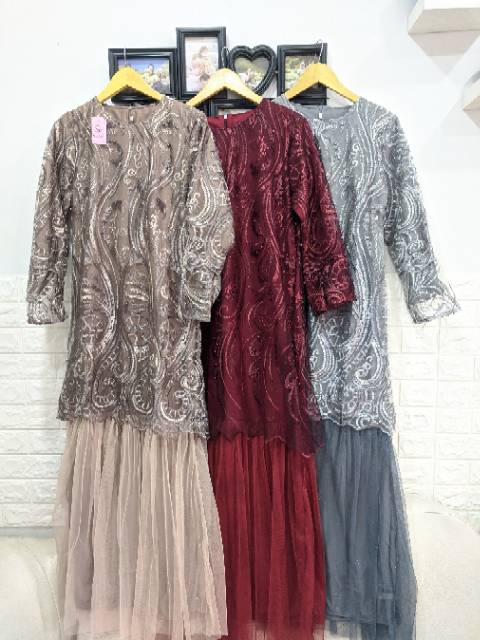 SET KEBAYA GAMIS KAJOL GAMIS TUTU (REALPICT)