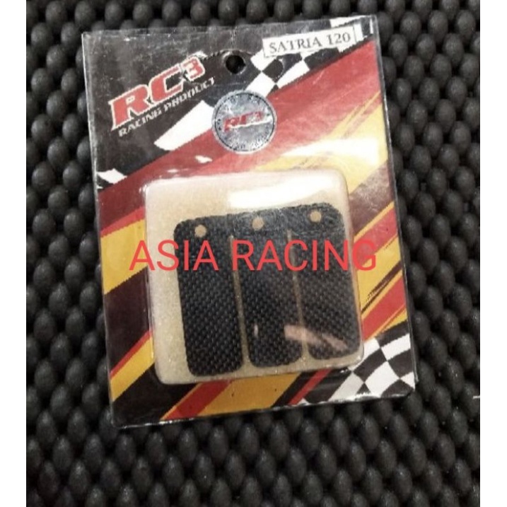 LIDAH MEMBRAN VALVE CARBON RC3 SUZUKI SATRIA  2TAK ORI RC3 HARGA PER 1 PICS