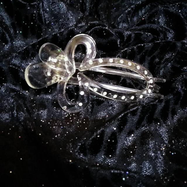 REAL PIC MDM104 JEPIT RAMBUT TRANSPARAN MIRROR GLAZE