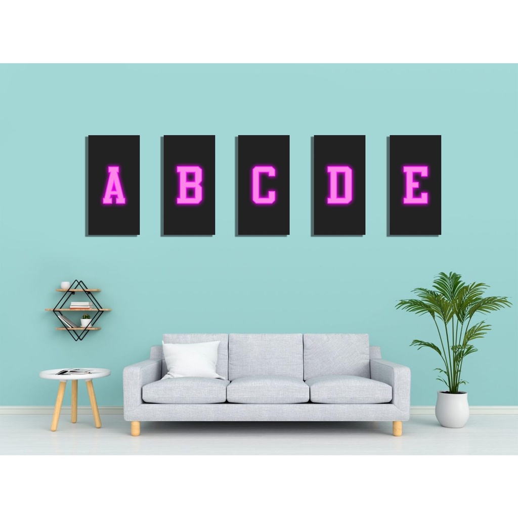 Hiasan Dinding Huruf Pajangan Huruf Hiasan Dinding Huruf Angka Pajangan Rumah Wall Decor Dekorasi
