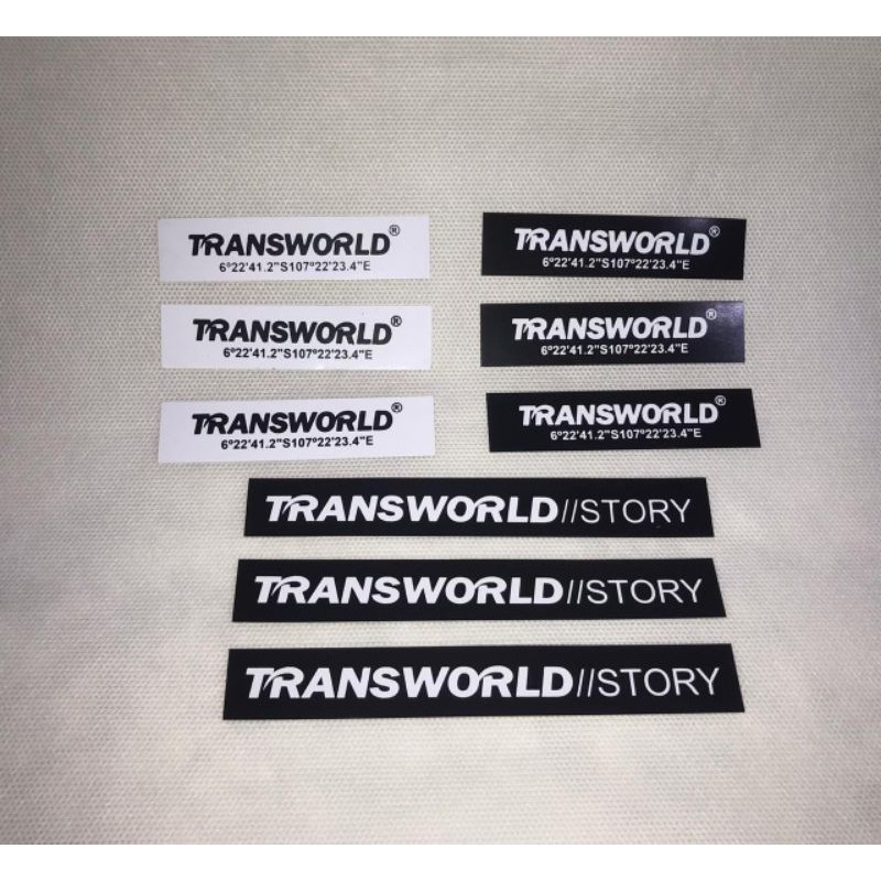 KAOS TSHIRT DISTRO TRANSWORLD | logo story