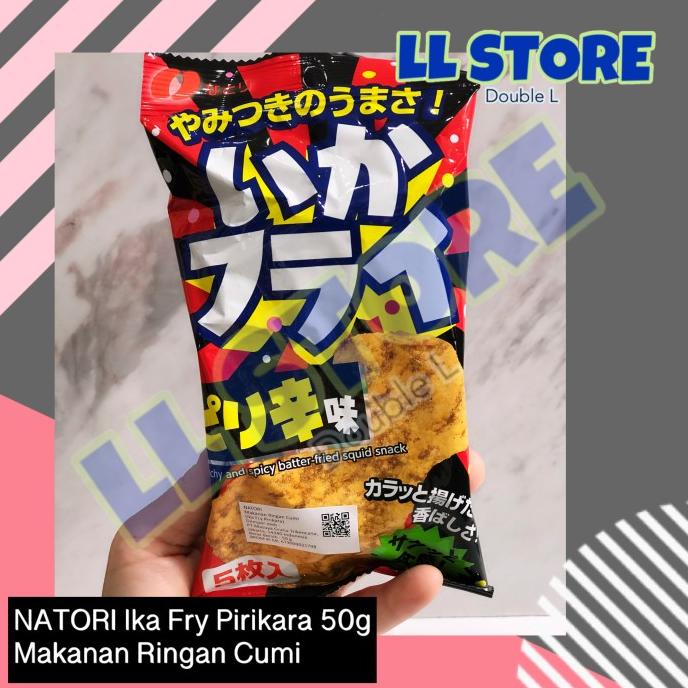 

NATORI Ika Fry Pirikara 50g Snack Cumi Jepang