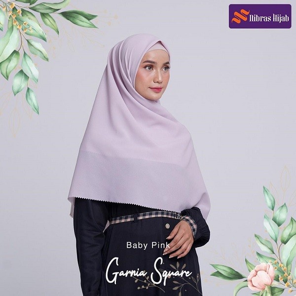 Garnia Square Nibras Hijab 17 Variasi Warna / Square Instan Jilbab Hijab Segiempat Segi Empat Polos-3