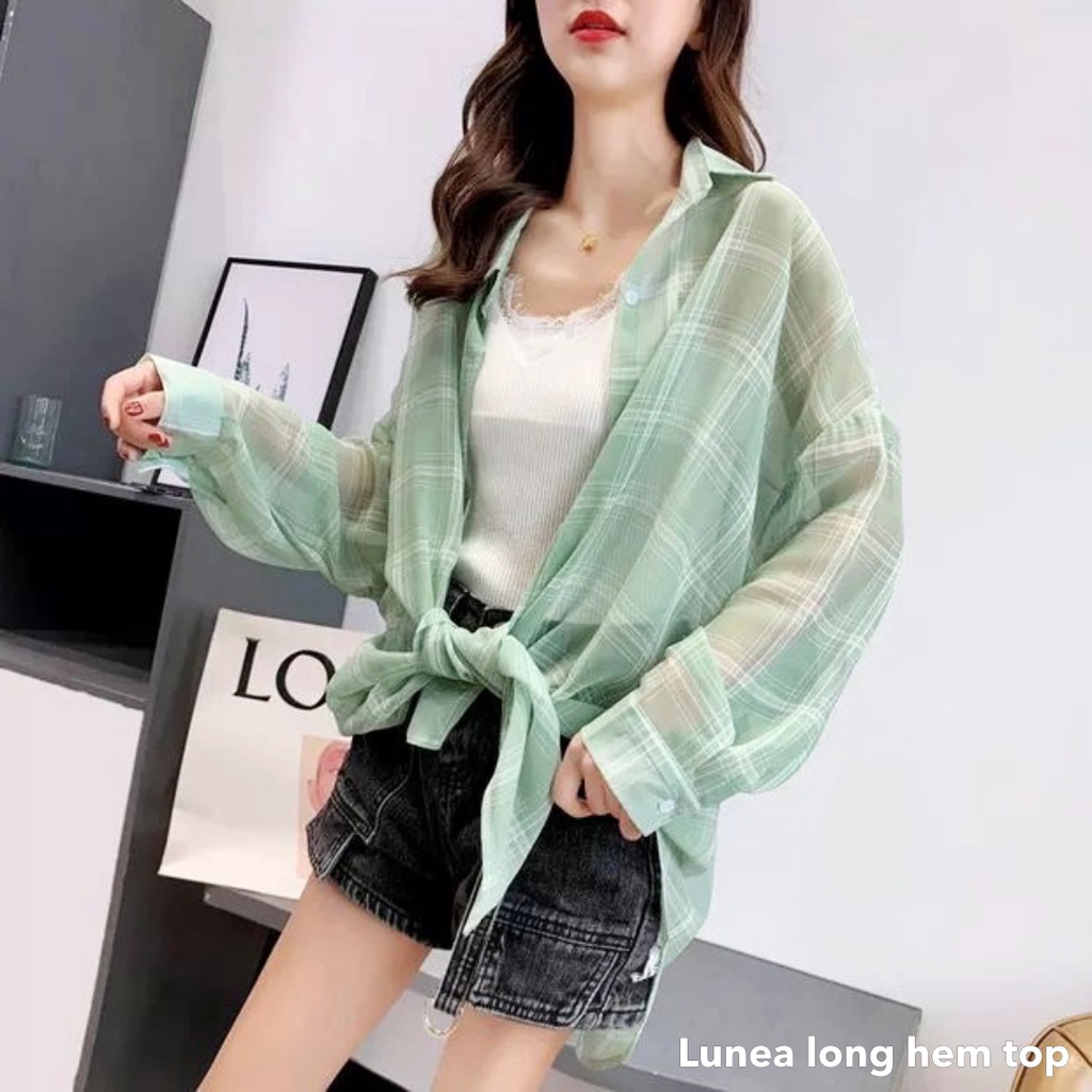 Lunea long hem top - Thejanclothes