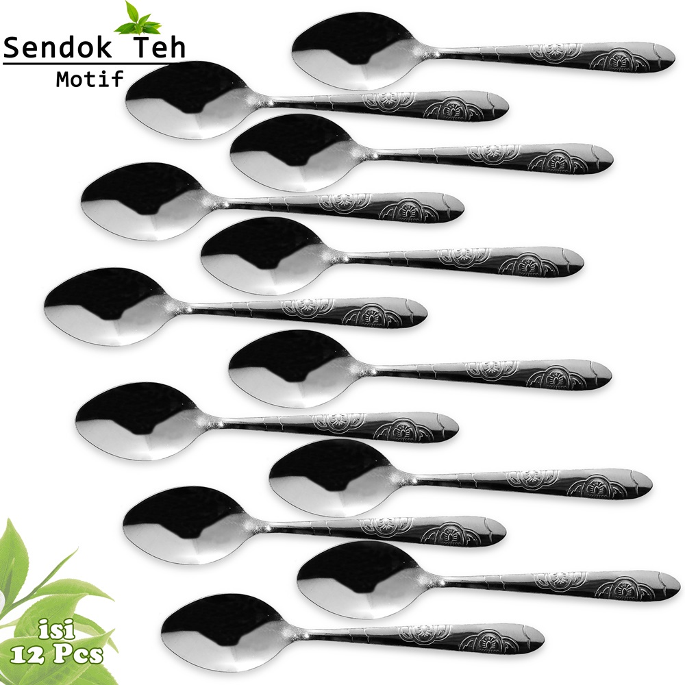 FM - Sendok Teh Kecil Stainless Steel isi 12 pcs