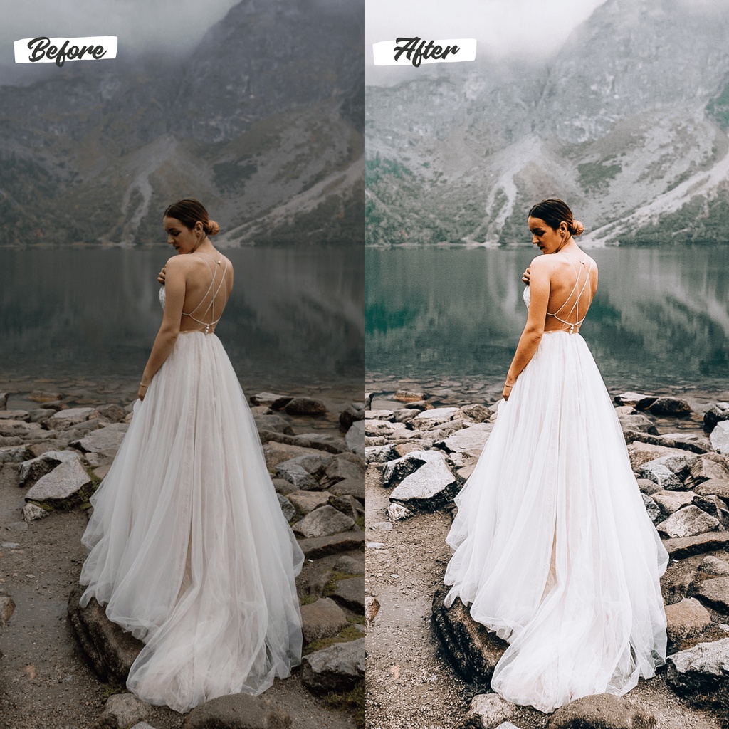 10 Premium Lightroom Preset Forest Green Pack (10 Preset) Mobile IOS/Android and Dekstop