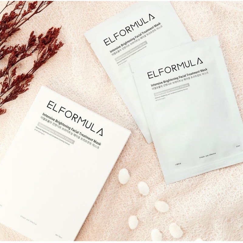 38 ELFORMULA Acne Brightening Sheet Mask Masker Elformula Face Sheet Masker Elformula Masker Wajah