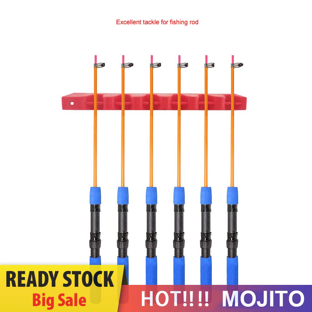 Rak Holder Joran Pancing Dengan 6 Lubang Untuk Dinding