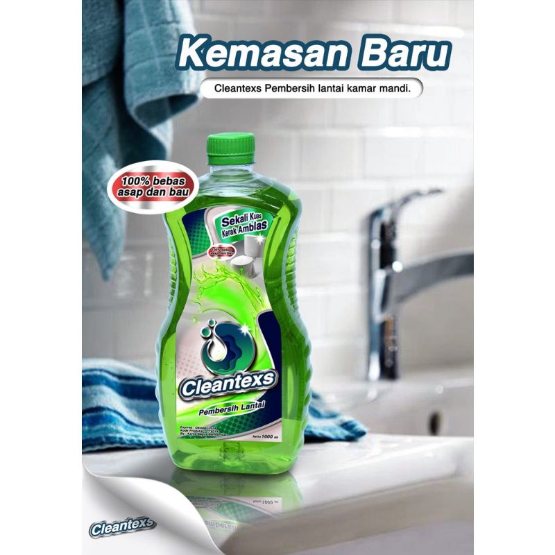 (COD)Clean Texs 1000ml / Pembersih Kamar Mandi / Pembersih Kerak Kamar Mandi / Penghilang Noda 1000ml Original