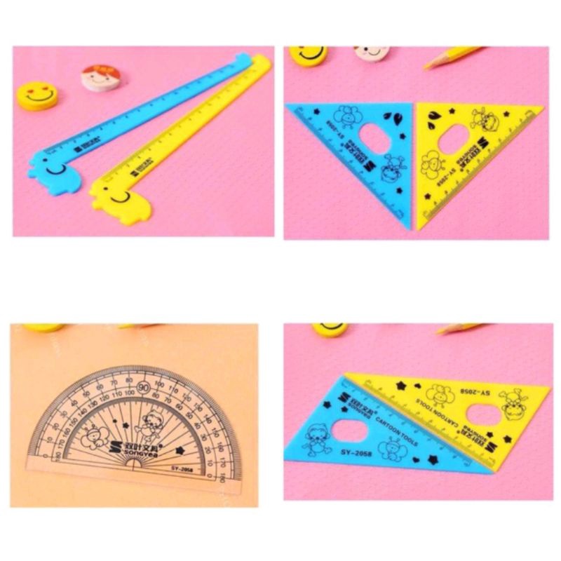 Penggaris Busur Set