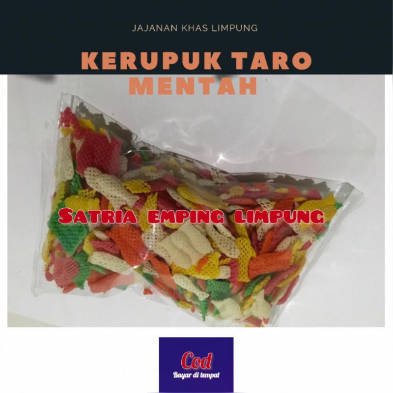 

KERUPUK TARO IKAN MENTAH 250 SIAP GORENG