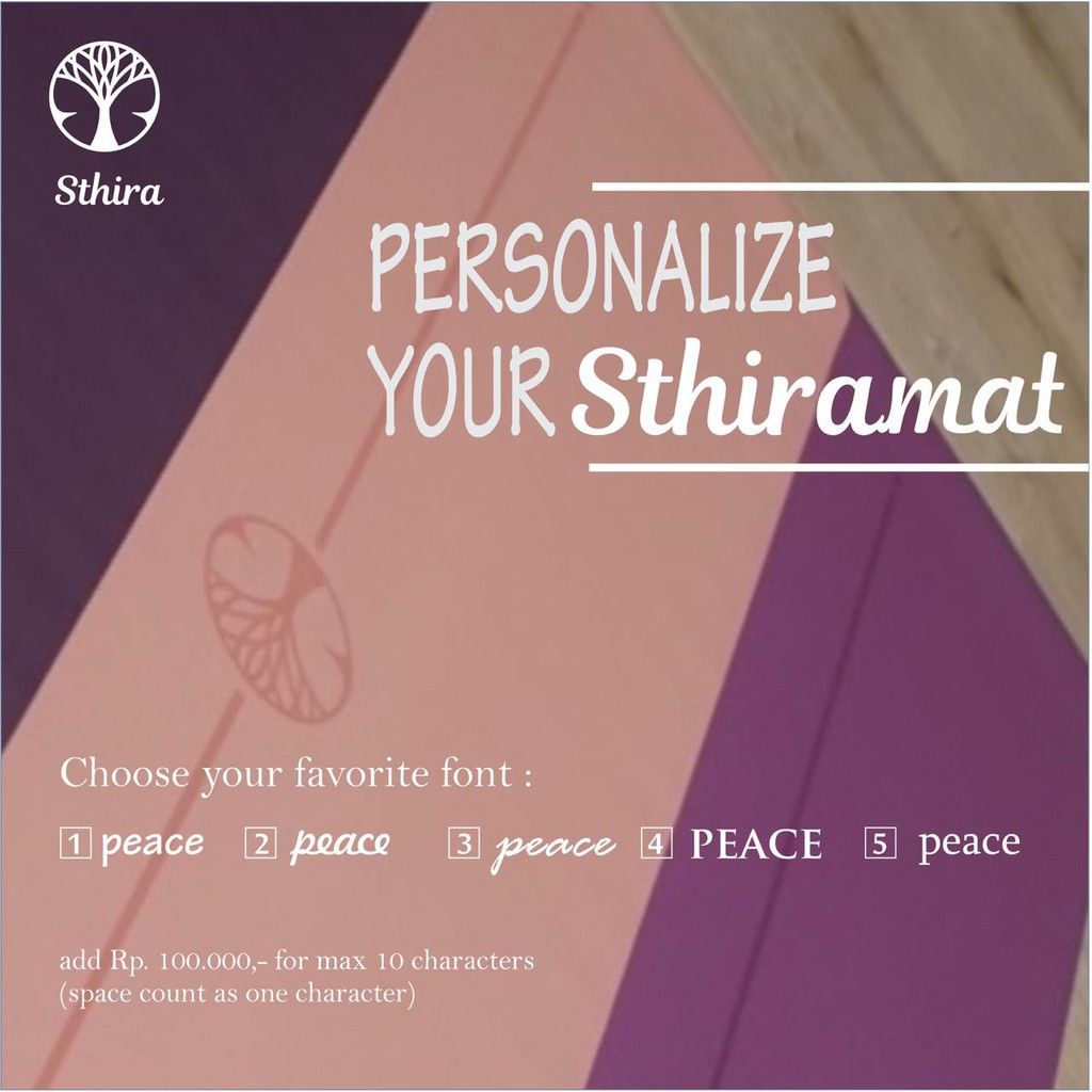 Matras Yoga STHIRA Premium Yoga Mat (Plus Nama)