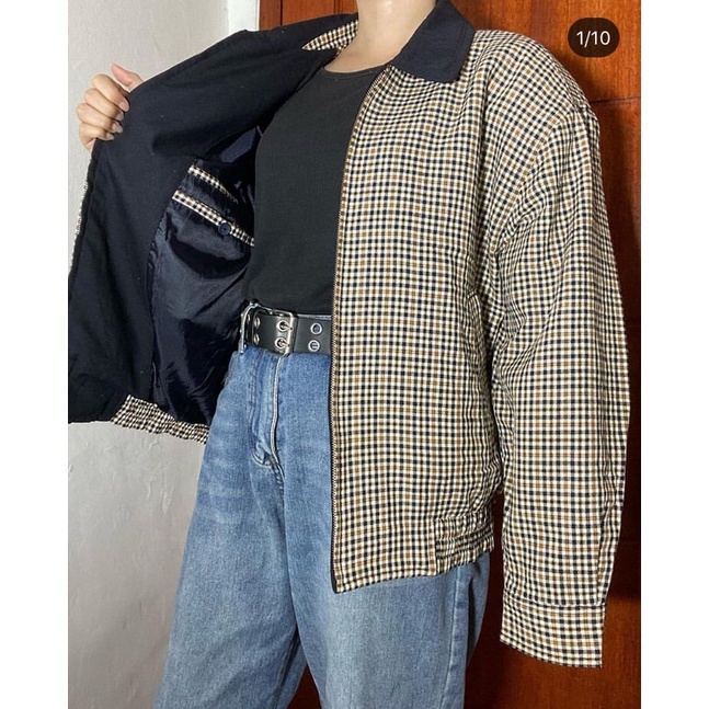 JAKET APACHE TARTAN BROWN MOCA (7)