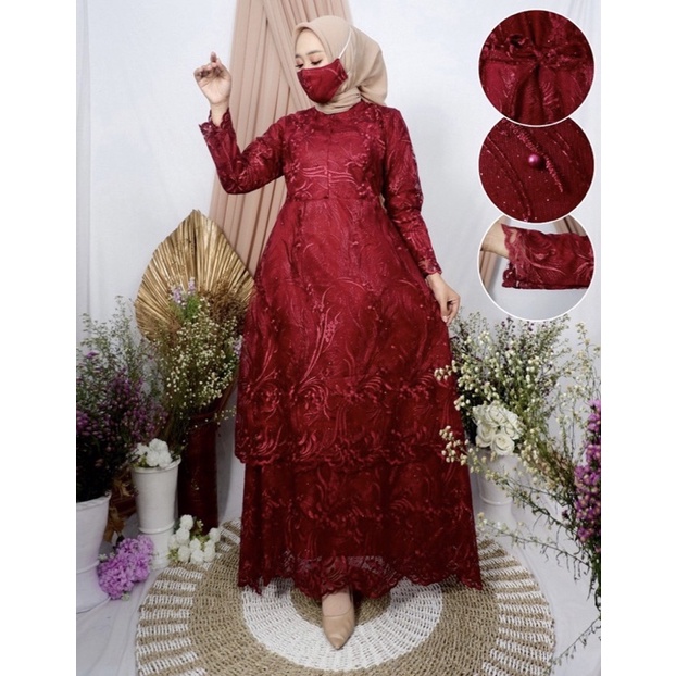 GAMIS MALAYSIA BLUKAT/GAMIS TINGKAT BUSUI/GAMIS MODERN / GAMIS PESTA / GAMIS BUSUI / GAMIS