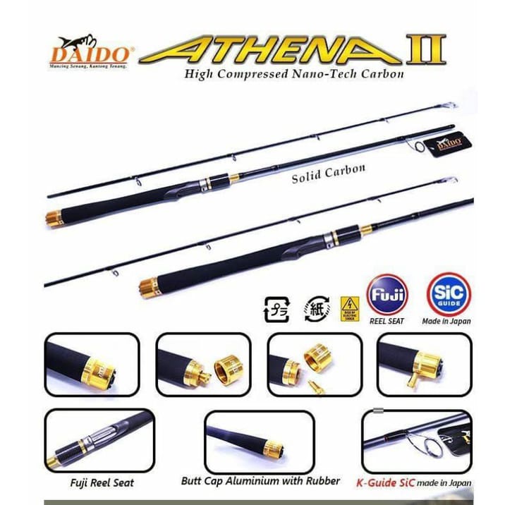 Joran Pancing Daido Athena 2, Solid Carbon 180