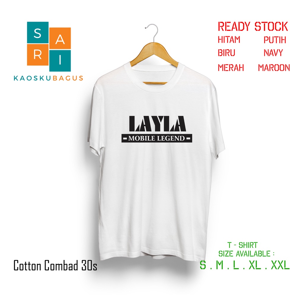Kaos Baju Layla Mobile Legend - Kaos Gamer - Kaos Mobile Legend - Kaos Distro Keren