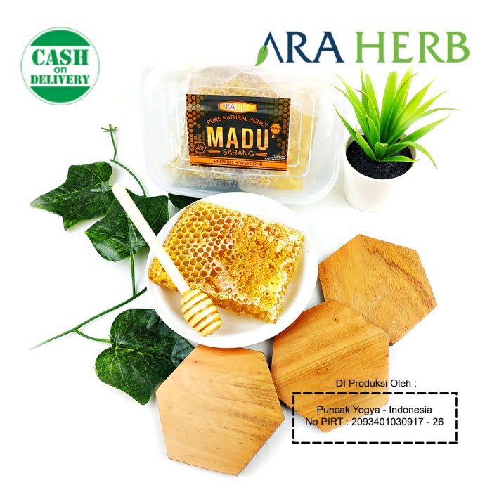 

Ge02G Madu Sarang Asli Honeycomb Malifera 250Gr / Madu Melifera Premium Asli Ds5G