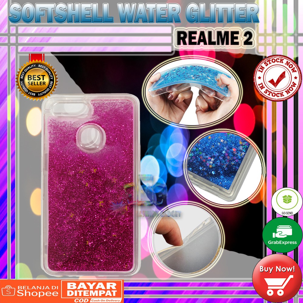 Silikon XIAOMI MI A2 / MI 6X / REDMI 4X / OPPO F9  Water Glitter Aquarium Casing KESING KASING SOFT CASE